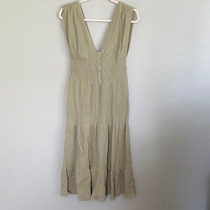 ASOS Women’s Green Sleeveless Midi Dress Size 12